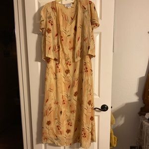 J Stevens Dress with matching sheer jacket